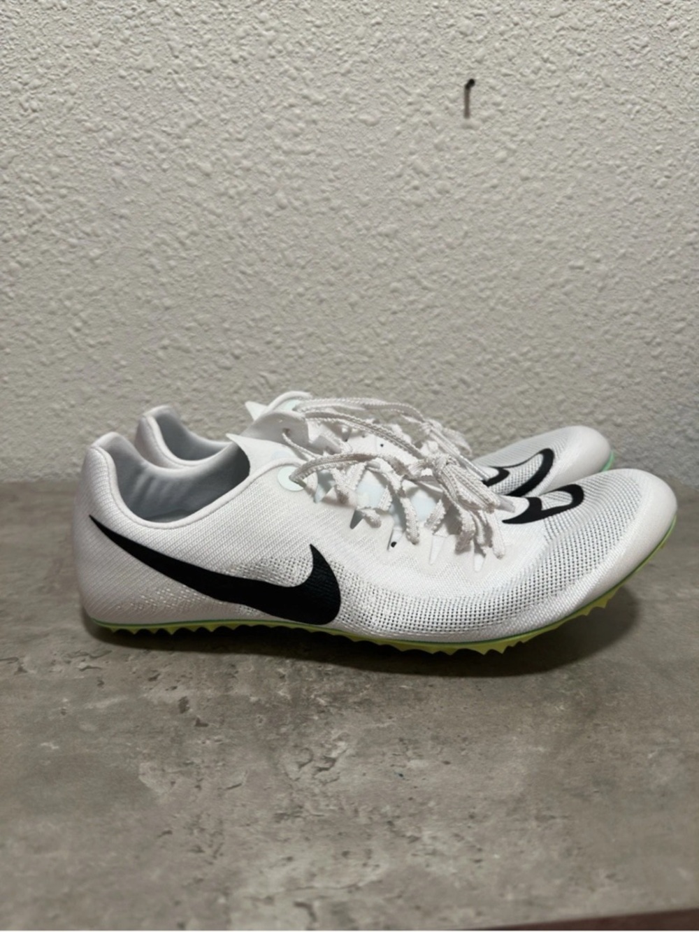 Nike Zoom Ja Fly 4 White Bright Spruce Track Spikes Men’s Size 10 DR2741-102